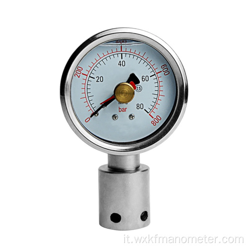 Indicatore di pressione a doppio puntatore da 60 mm